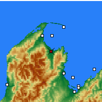 Nearby Forecast Locations - Tākaka - Mapa
