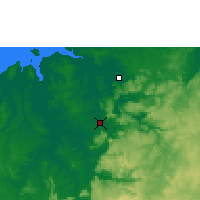 Nearby Forecast Locations - Jabiru (Letiště) - Mapa