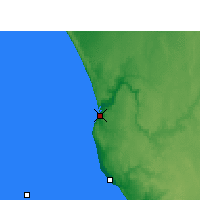 Nearby Forecast Locations - Kalbarri - Mapa