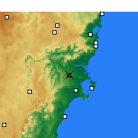 Nearby Forecast Locations - Nowra - Mapa