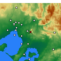 Nearby Forecast Locations - Dunns Hill - Mapa