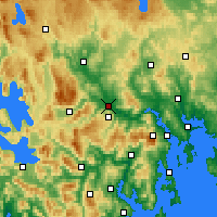 Nearby Forecast Locations - Bushy Park - Mapa