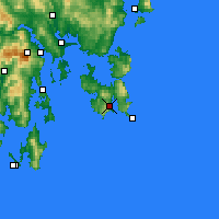 Nearby Forecast Locations - Port Arthur - Mapa