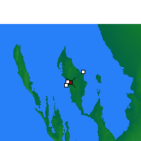 Nearby Forecast Locations - Shark Bay (Letiště) - Mapa