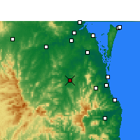 Nearby Forecast Locations - Beaudesert - Mapa