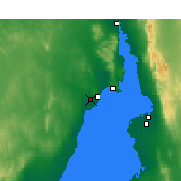 Nearby Forecast Locations - Whyalla (Letiště) - Mapa