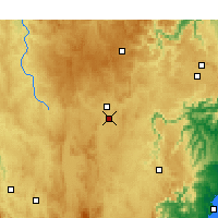 Nearby Forecast Locations - Goulburn Letiště - Mapa
