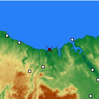 Nearby Forecast Locations - Devonport (Letiště) - Mapa