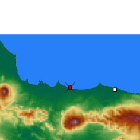 Nearby Forecast Locations - Tegal - Mapa