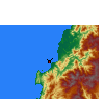 Nearby Forecast Locations - Majene - Mapa