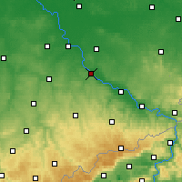 Nearby Forecast Locations - Míšeň - Mapa