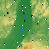 Nearby Forecast Locations - Špýr - Mapa