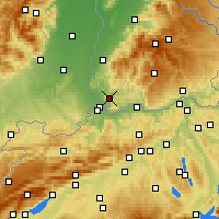 Nearby Forecast Locations - Lörrach - Mapa