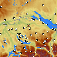 Nearby Forecast Locations - Frauenfeld - Mapa