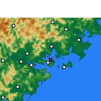 Nearby Forecast Locations - Sia-men Letiště - Mapa