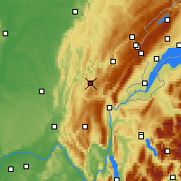 Nearby Forecast Locations - Oyonnax - Mapa