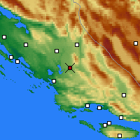 Nearby Forecast Locations - Drniš - Mapa