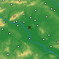 Nearby Forecast Locations - Ivanić Grad - Mapa