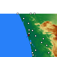 Nearby Forecast Locations - Chendamangalam - Mapa