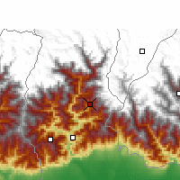 Nearby Forecast Locations - Gángtók - Mapa