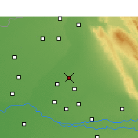 Nearby Forecast Locations - Kartarpur - Mapa