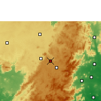 Nearby Forecast Locations - Koraput - Mapa