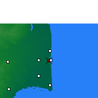 Nearby Forecast Locations - Nákappattinam - Mapa