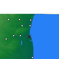 Nearby Forecast Locations - Parangipettai - Mapa