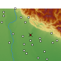 Nearby Forecast Locations - Sherkot - Mapa