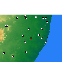 Nearby Forecast Locations - Uthiramerur - Mapa