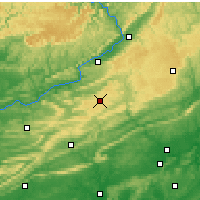 Nearby Forecast Locations - Hazleton - Mapa