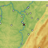 Nearby Forecast Locations - Monessen - Mapa