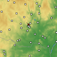 Nearby Forecast Locations - Zbýšov - Mapa