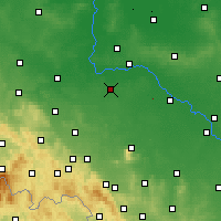 Nearby Forecast Locations - Slezská Středa - Mapa
