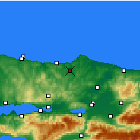Nearby Forecast Locations - Kandıra - Mapa