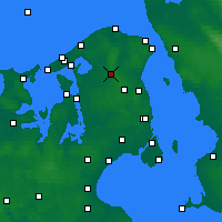 Nearby Forecast Locations - Hillerød - Mapa