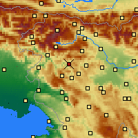 Nearby Forecast Locations - Občina Cerkno - Mapa