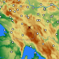 Nearby Forecast Locations - Občina Loška dolina - Mapa