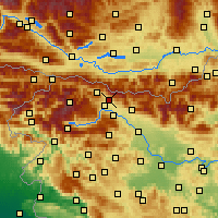 Nearby Forecast Locations - Občina Žirovnica - Mapa