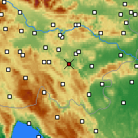 Nearby Forecast Locations - Občina Žužemberk - Mapa