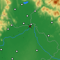 Nearby Forecast Locations - Kisvárda - Mapa