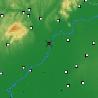 Nearby Forecast Locations - Tiszaújváros - Mapa
