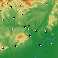 Nearby Forecast Locations - Edelény - Mapa