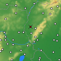Nearby Forecast Locations - Trnava - Mapa