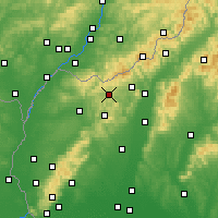 Nearby Forecast Locations - Myjava - Mapa