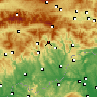Nearby Forecast Locations - Revúca - Mapa