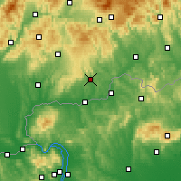 Nearby Forecast Locations - Veľký Krtíš - Mapa