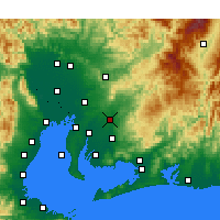 Nearby Forecast Locations - Tojota - Mapa