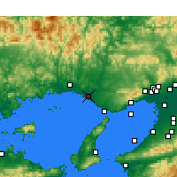 Nearby Forecast Locations - Kakogawa - Mapa