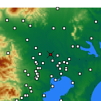 Nearby Forecast Locations - Kasukabe - Mapa